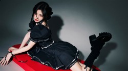 鞠婧祎黑色裙子美女壁纸 2024<strong>王者荣耀</strong>共创之夜