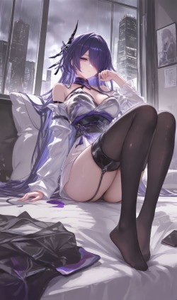 崩坏星穹铁道黄泉 手机壁纸 黑<strong><strong>丝袜</strong></strong> 大长腿 二次元美女角色