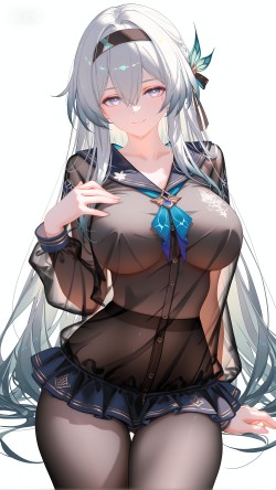 百变流萤 崩坏星穹铁道游戏女性角色 <strong><strong>丝袜</strong></strong>黑丝 裤袜