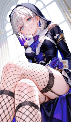 卡莲卡斯兰娜 <strong>崩坏</strong>三 渔网袜 游戏美图