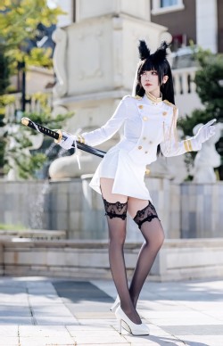 dy@绛南学姐ovo  一种很新的cosplay 二次元 cos 爱宕 碧蓝航线
