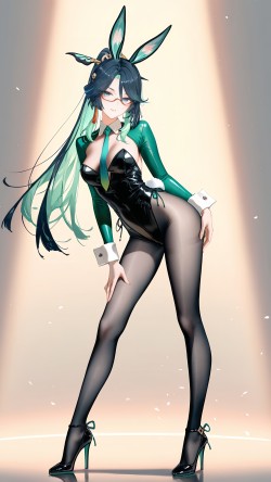 AI绘画原神二次元游戏角色少女，<strong><strong>黑丝</strong></strong>裤袜