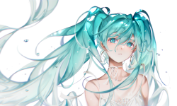 <strong>初音未来</strong>，双马尾发型<strong>初音未来</strong>动漫桌面壁纸