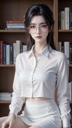 诛仙陆雪琪带眼镜好美 颜值担当 美女壁纸