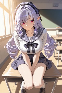 <strong><strong>绝区</strong><strong>零</strong></strong>学姐薇薇安 手机壁纸 青春校园教室 裙子