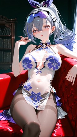 银狼plus 崩坏星穹铁道 黑丝 <strong>旗袍</strong>