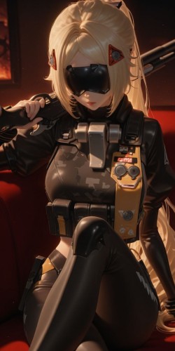 <strong><strong>绝区</strong><strong>零</strong></strong>扳机 ai绘画 二次元游戏 枪 战斗服