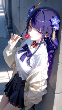 被小太妹堵小巷里了？可她好像就一个人 原神 <strong>雷电将军</strong> 神里绫华 芙宁娜 胡桃