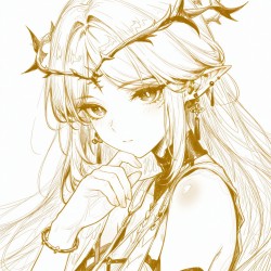 头像线稿 <strong><strong>鸣潮</strong></strong> 尤诺 守岸人 奥古斯塔