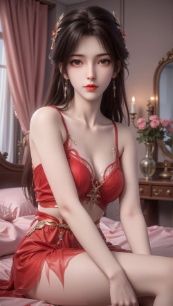 完美世界<strong>火灵儿</strong>闺房主题限定壁纸。