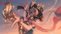 国风 铃铛 飘带 纤纤玉手 <strong>王者荣耀</strong>杨玉环高清桌面壁纸图片