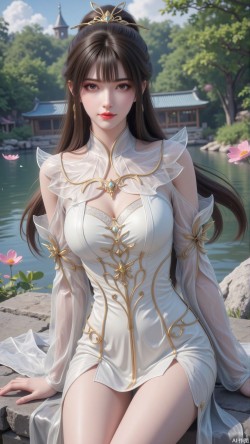 <strong>完美世界</strong> 芙蕖仙子 国漫美女 动漫美图 美图分享