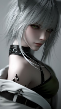 <strong><strong>明日</strong><strong>方舟</strong></strong> 凯尔希 aigc 二次元游戏壁纸