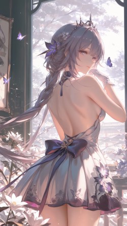 <strong><strong>崩坏</strong><strong>星穹</strong><strong>铁道</strong></strong>壁纸 二次元游戏角色遐蝶 手机壁纸