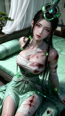 神国之上 战损版的陆嫁嫁 国漫女神图片壁纸分享推荐 热门