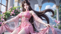 【3P】完美世界<strong>火灵儿</strong>天神版壁纸。国漫美女 粉色系 新建模