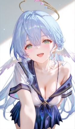 知更鸟水手服 崩坏星穹铁道 ai绘画 二次元少女游戏壁纸