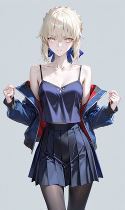 <strong>@</strong>漫漫长夜 #ai绘画 #二次元 #fate #阿尔托莉雅