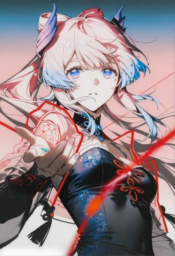 游戏壁纸 <strong><strong>原神</strong></strong>启动 甘雨 雷电将军