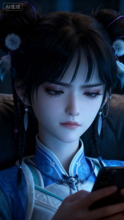 <strong><strong>神国</strong><strong>之上</strong></strong>宁小龄 不屑小表情 古风结合现代 壁纸 国漫