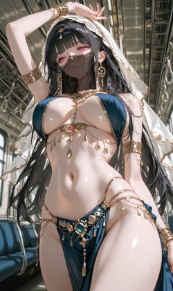 异域风情 舞女 古风 ai绘画 二次元壁纸 手机锁屏背景