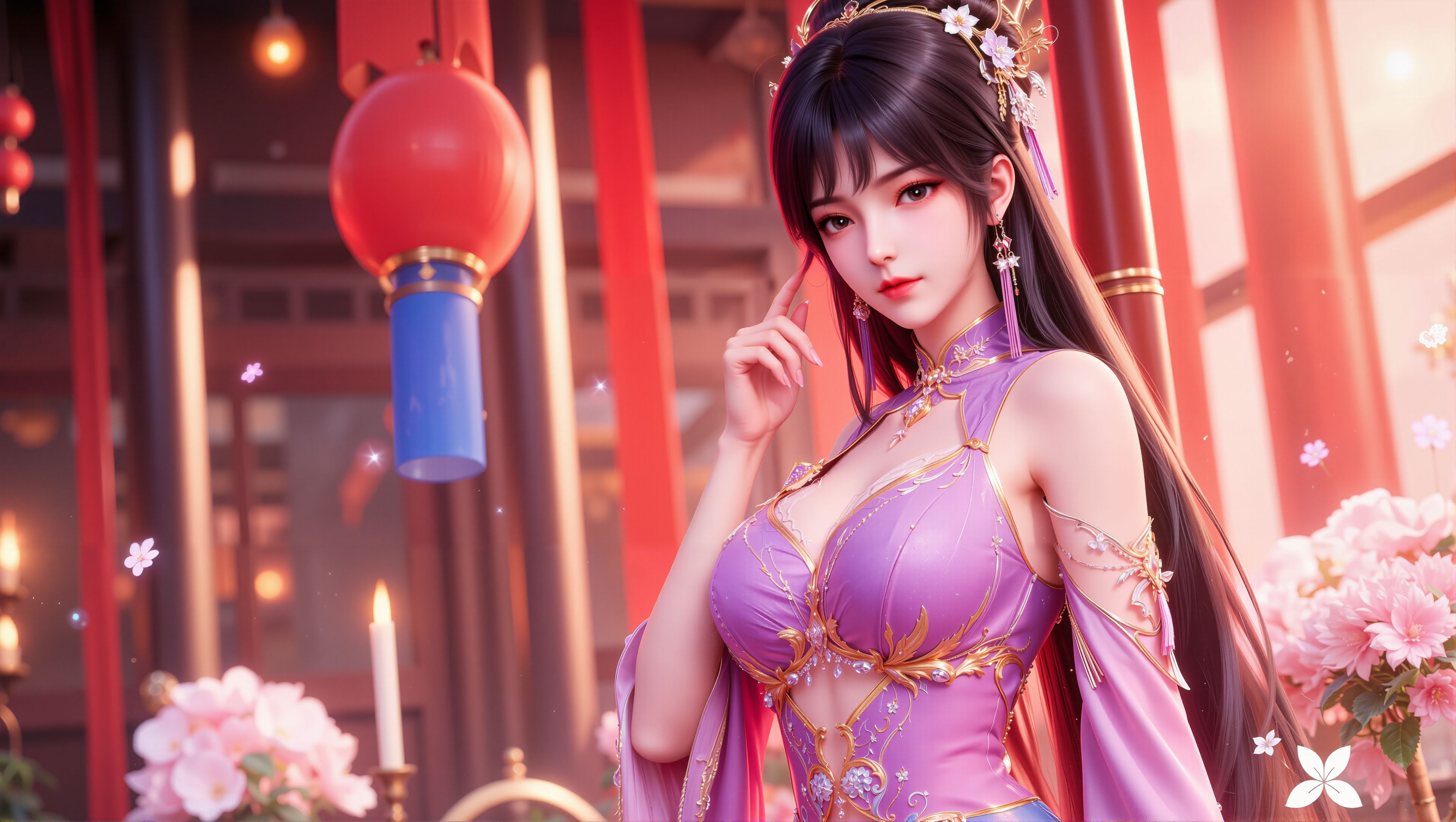 【7P】神印王座圣采儿4k绝美横版壁纸。#动漫 #国漫女神