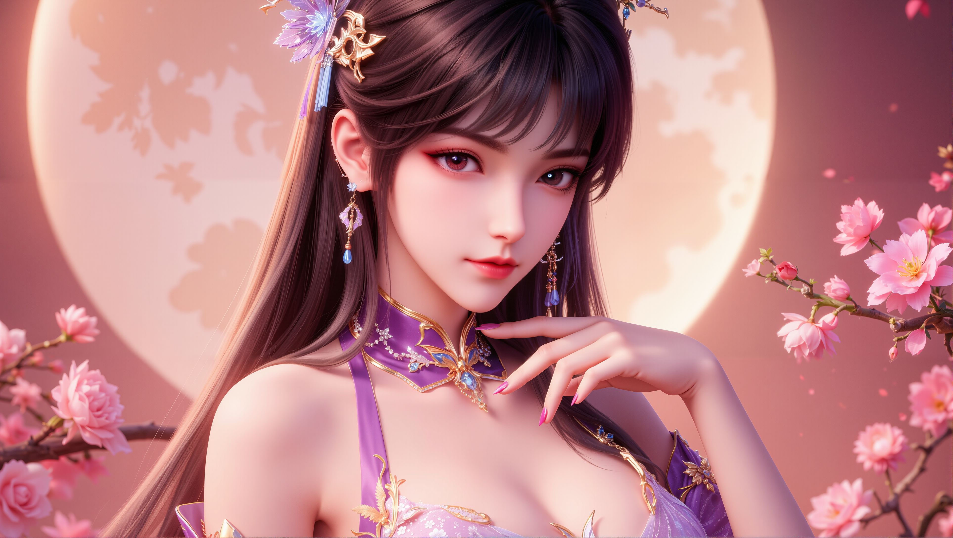 【7P】神印王座圣采儿4k绝美横版壁纸。#动漫 #国漫女神