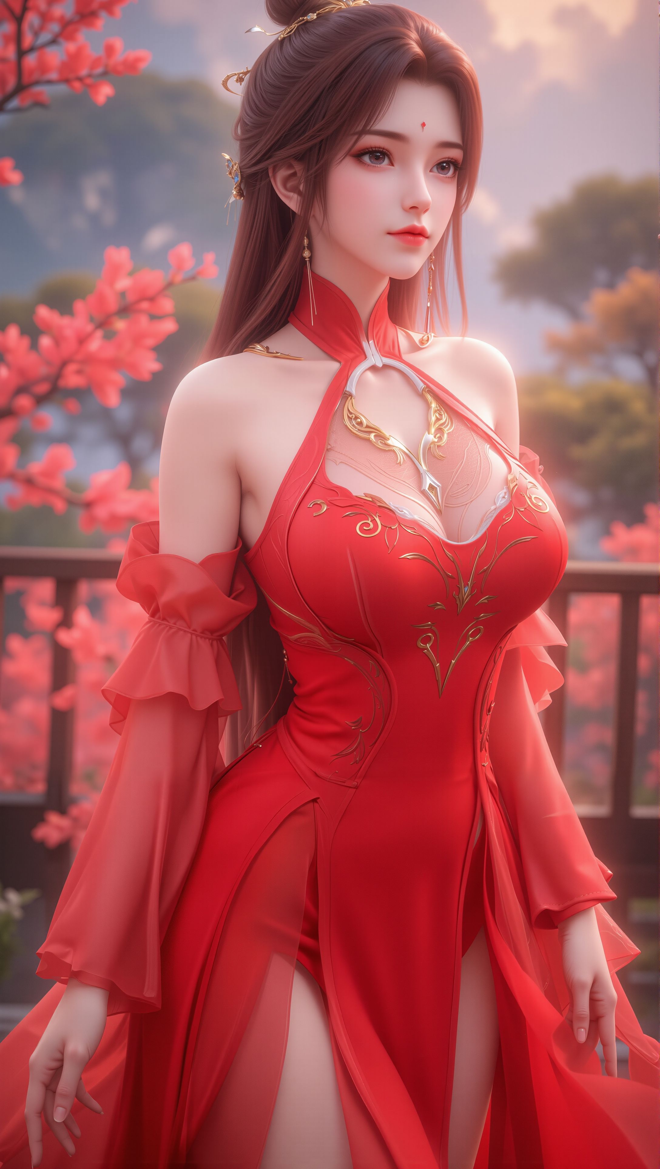 完美世界 红衣月婵。#动漫 #国漫女神 #壁纸