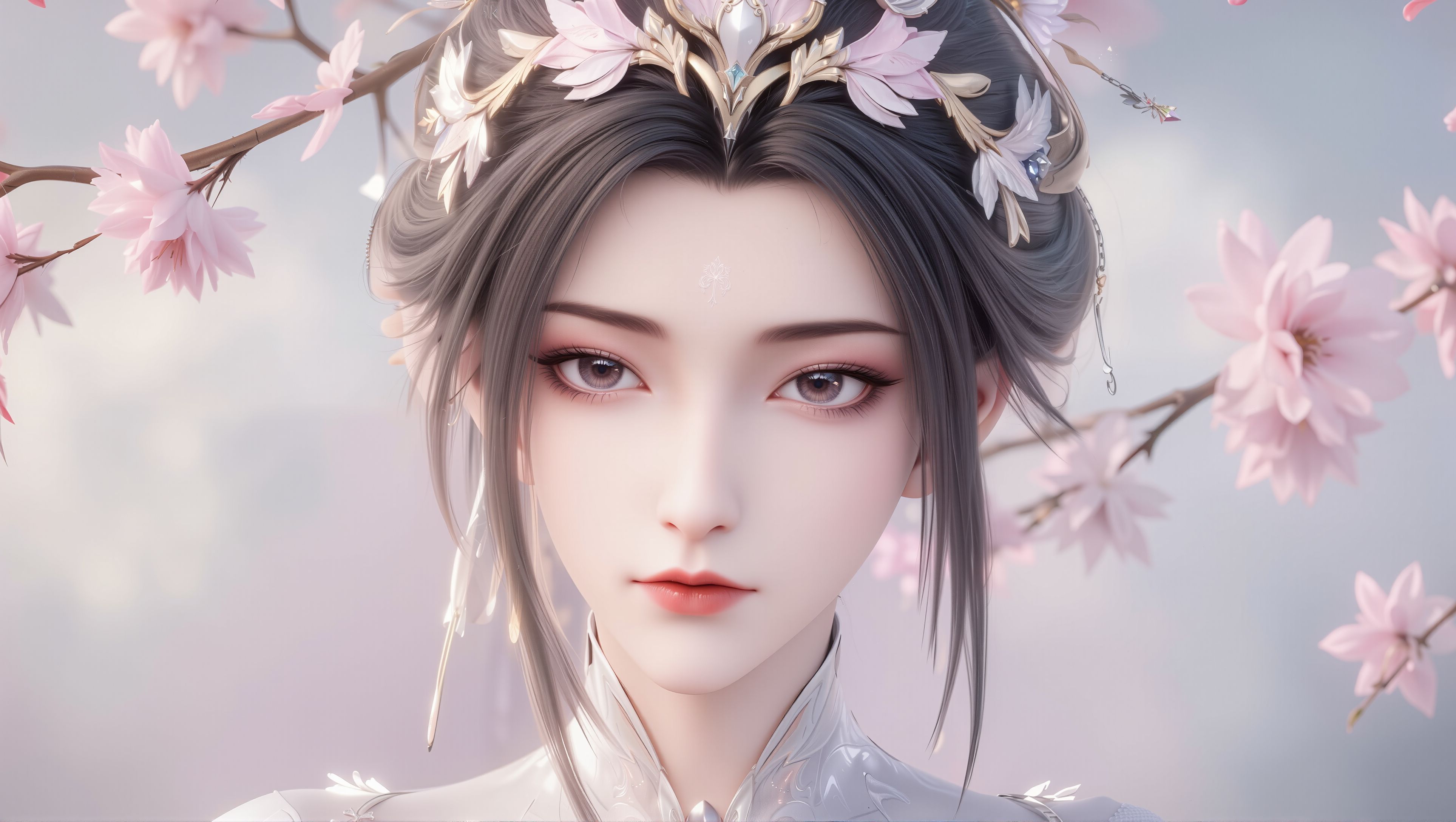 陆雪琪粉黛特写：从发丝光影到唇釉渐变。