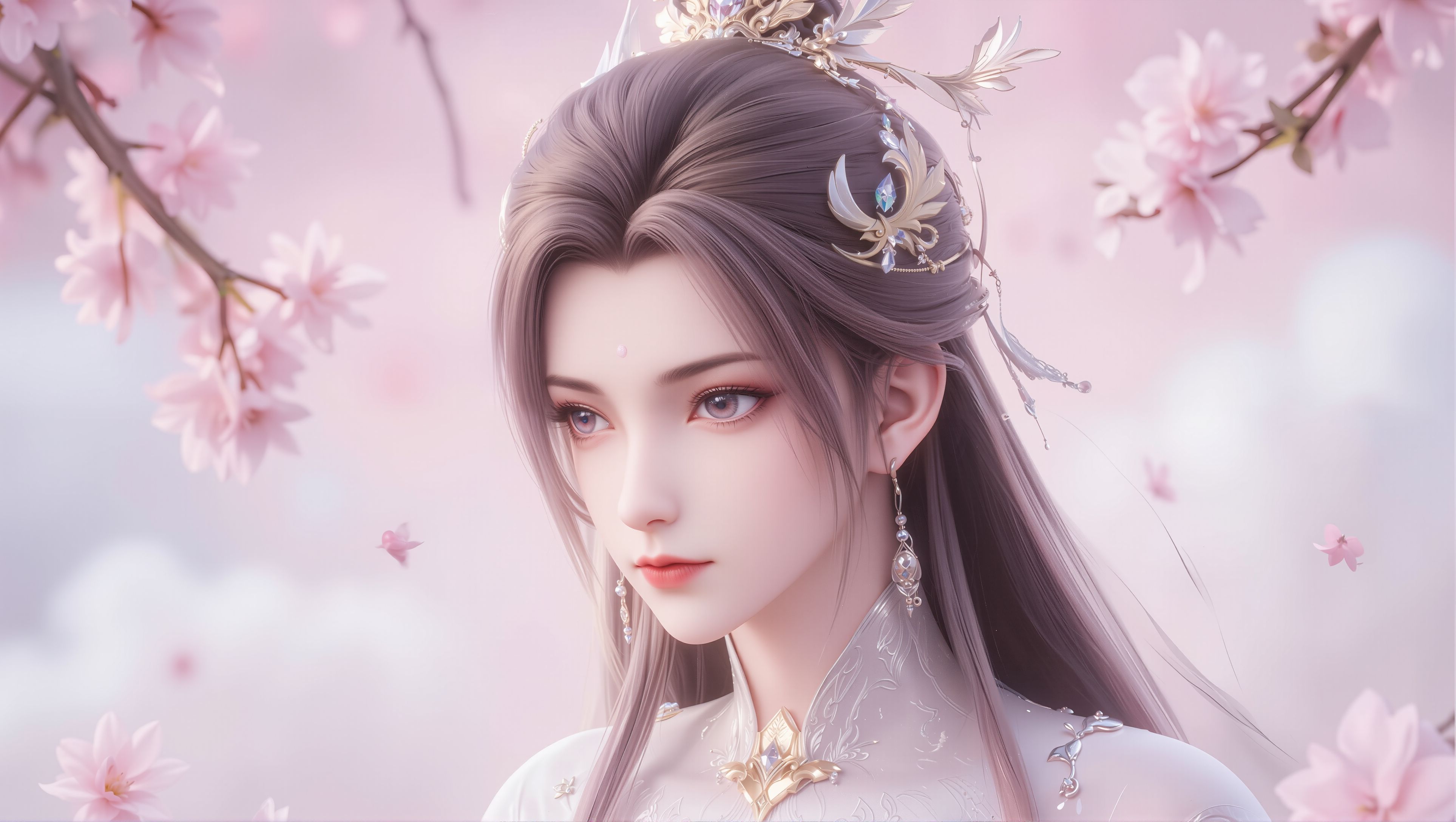 陆雪琪粉黛特写：从发丝光影到唇釉渐变。