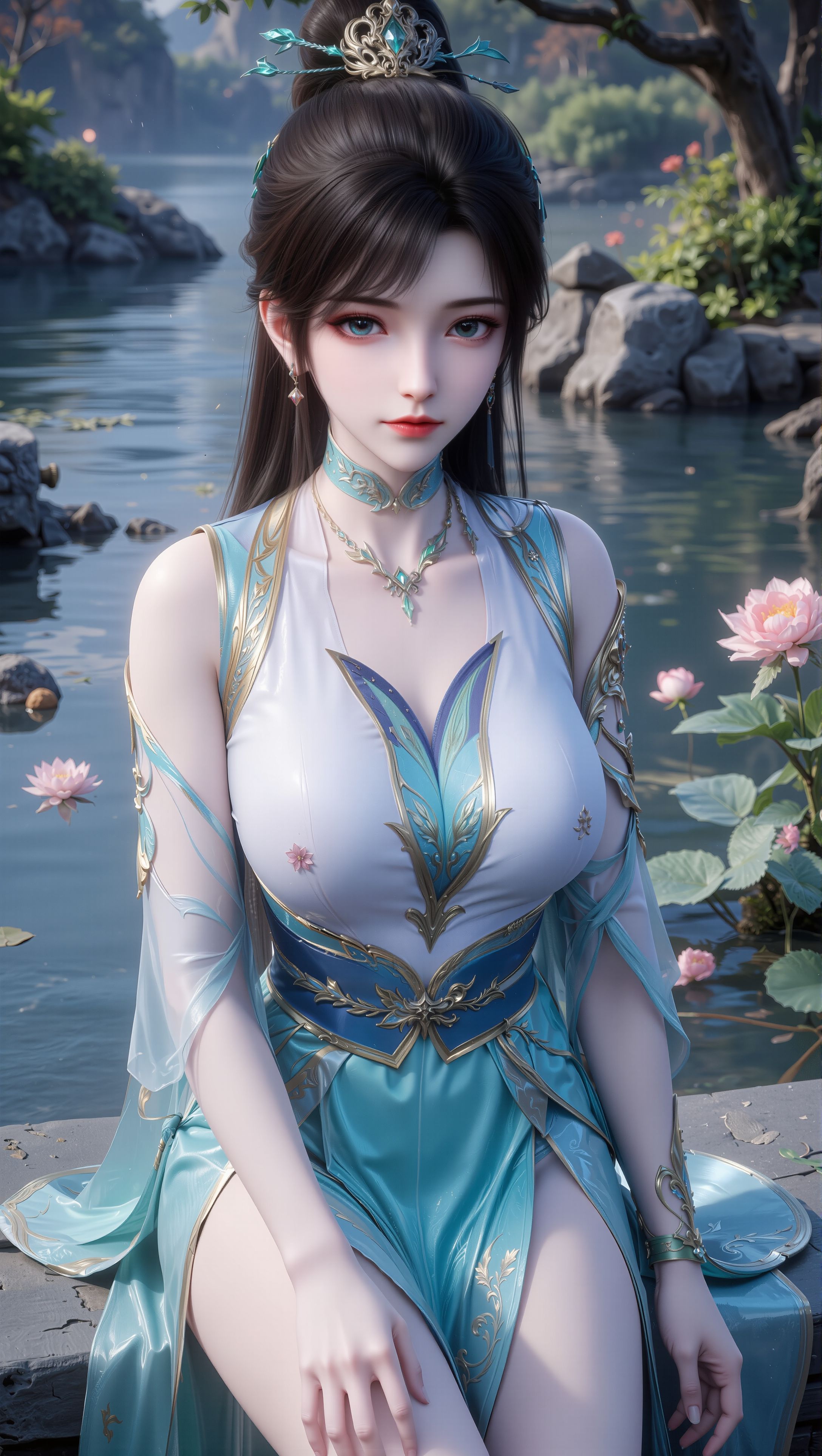 青鳞腰臀比！这曲线美。国漫女神 壁纸 斗破苍穹