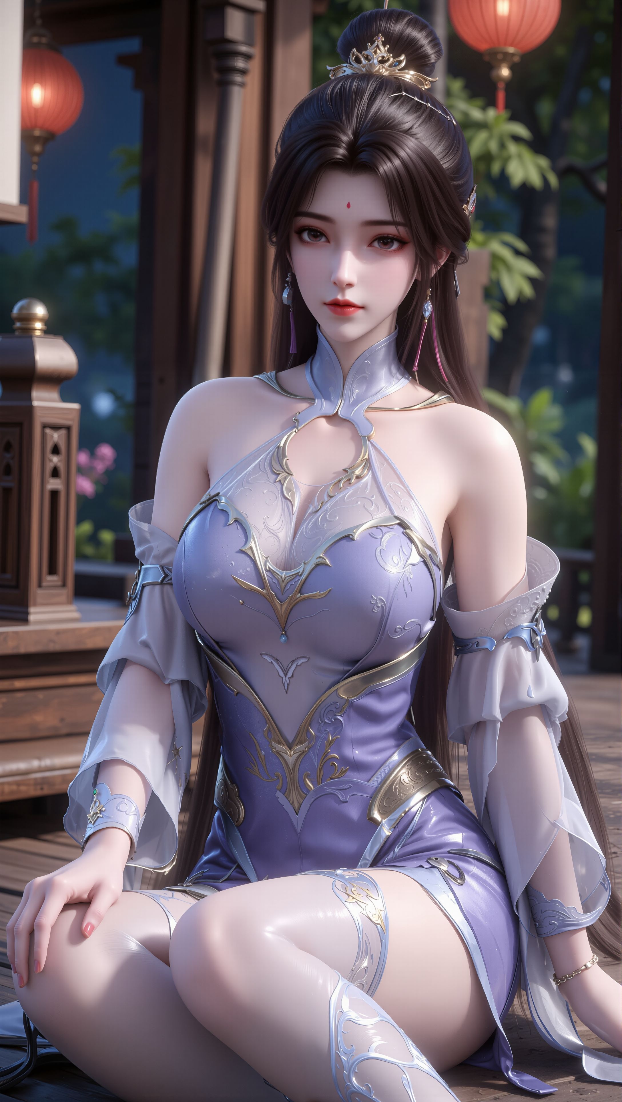 月婵霓裳羽衣特辑。国漫女神 壁纸 完美世界 月婵