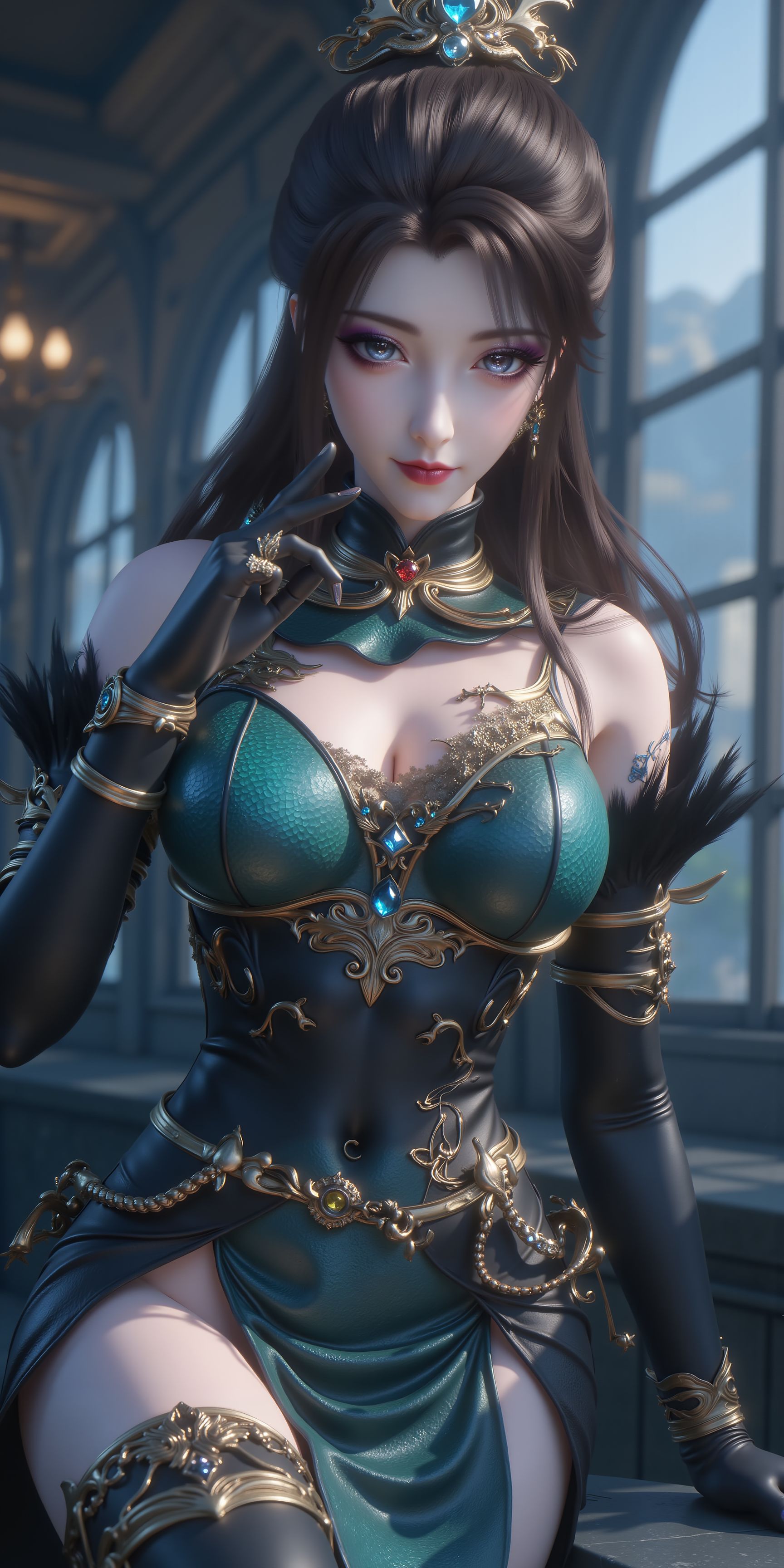 丝袜 刘月 高清壁纸 长生界 国漫美女