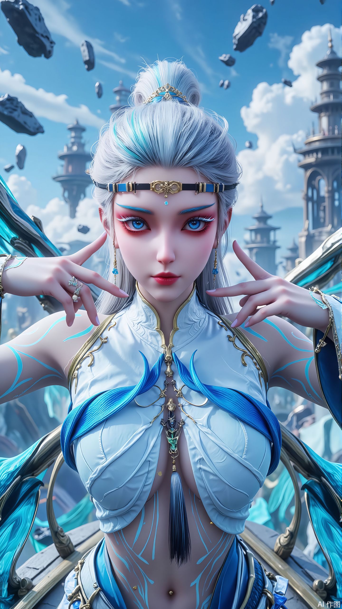 知画的根基姿态也太美了吧 沧元图 ai绘画