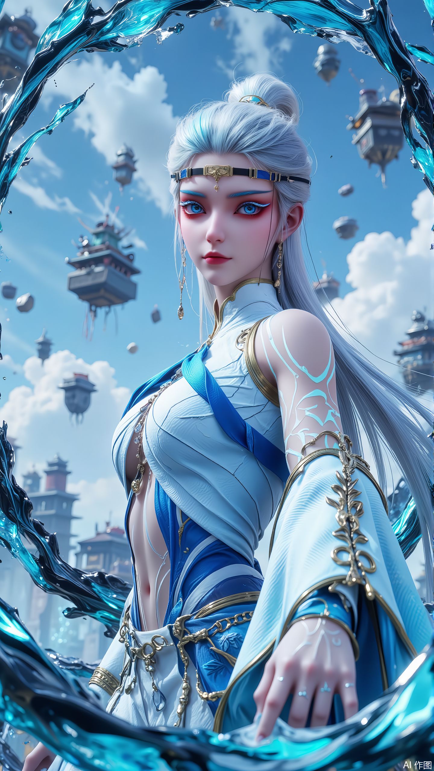 知画的根基姿态也太美了吧 沧元图 ai绘画