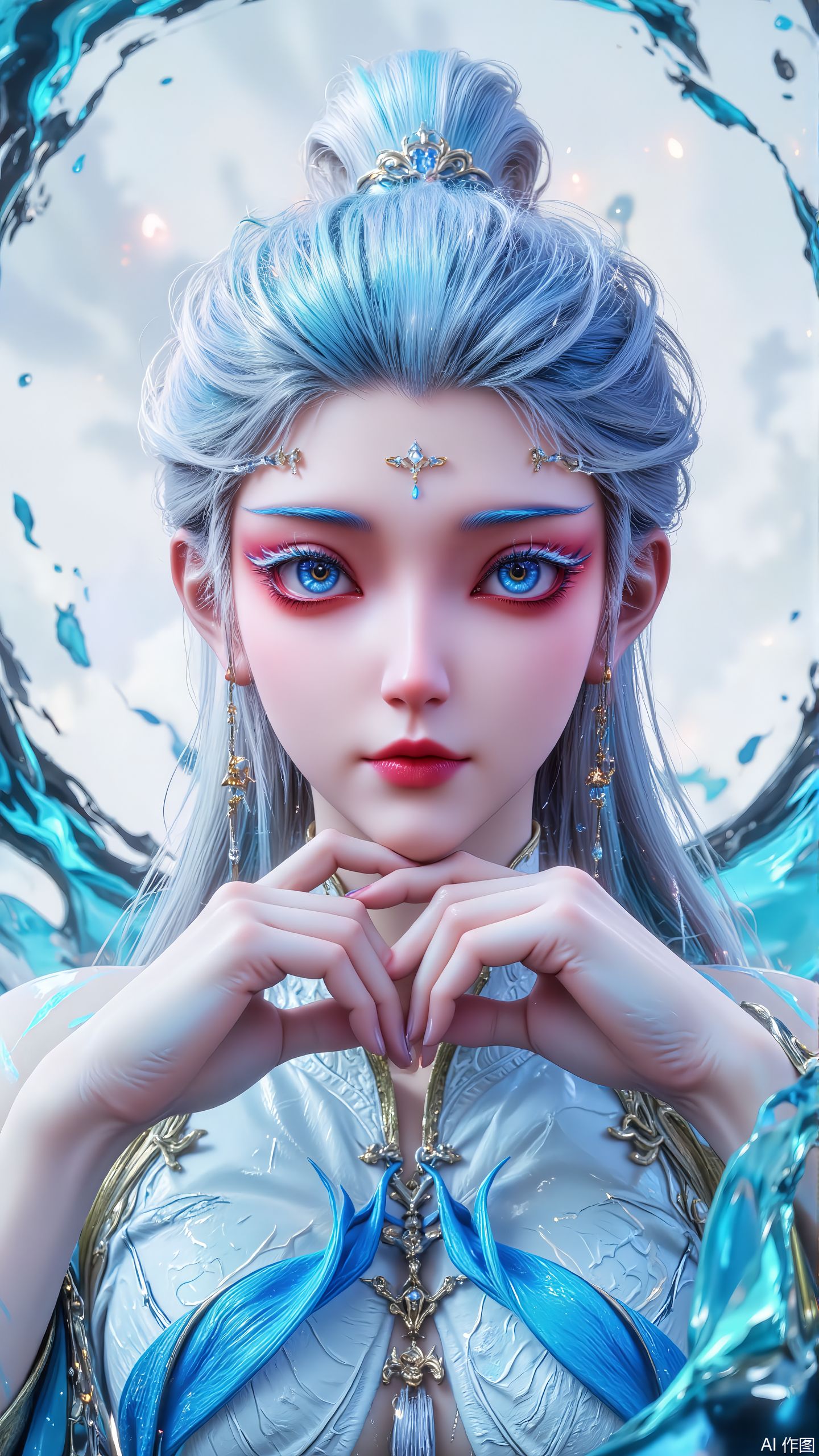 知画水墨根基姿态 异画官 沧元图 国漫女神 ai绘画