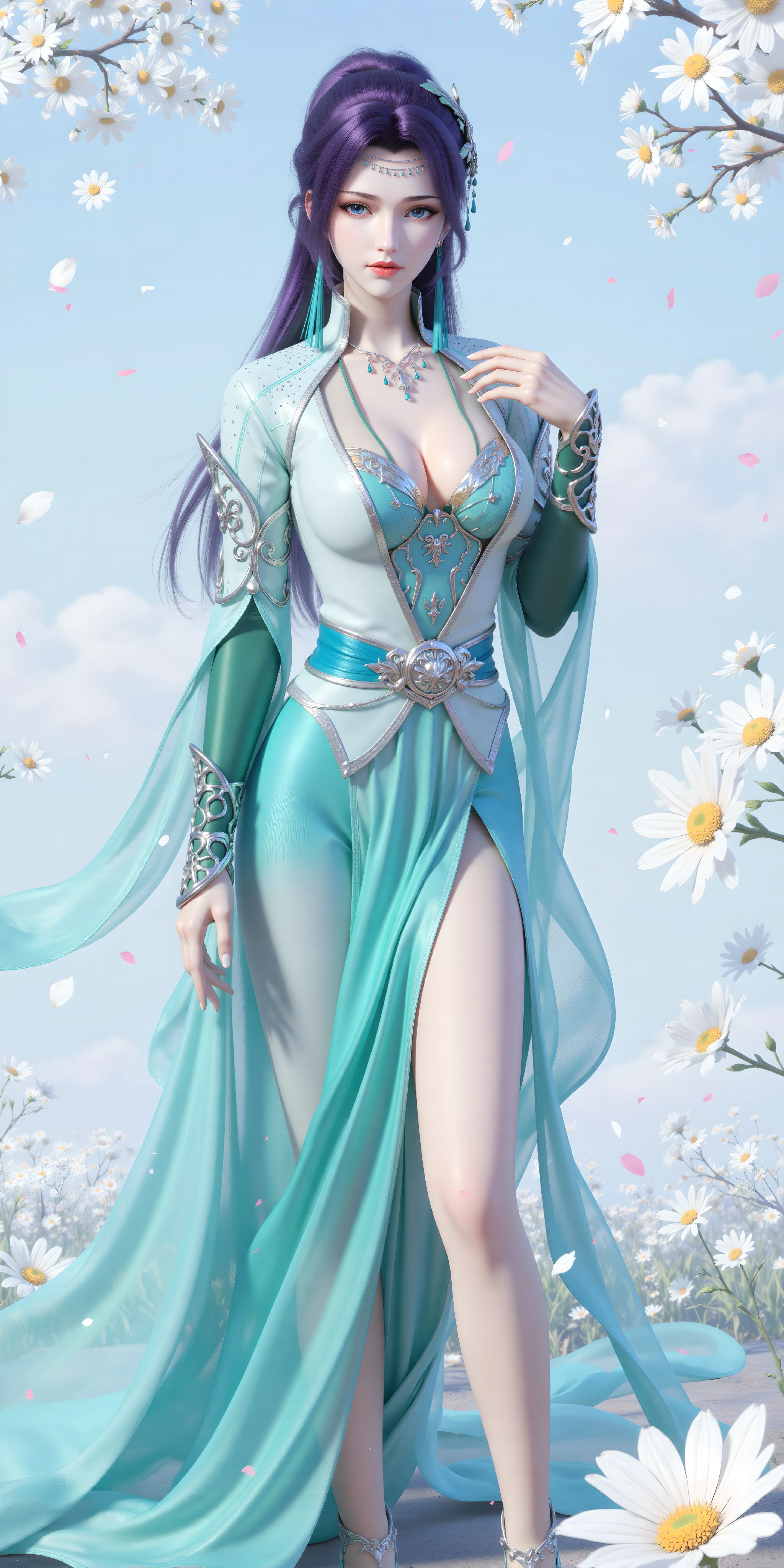 国漫女神 斗破苍穹 ai绘画 云韵