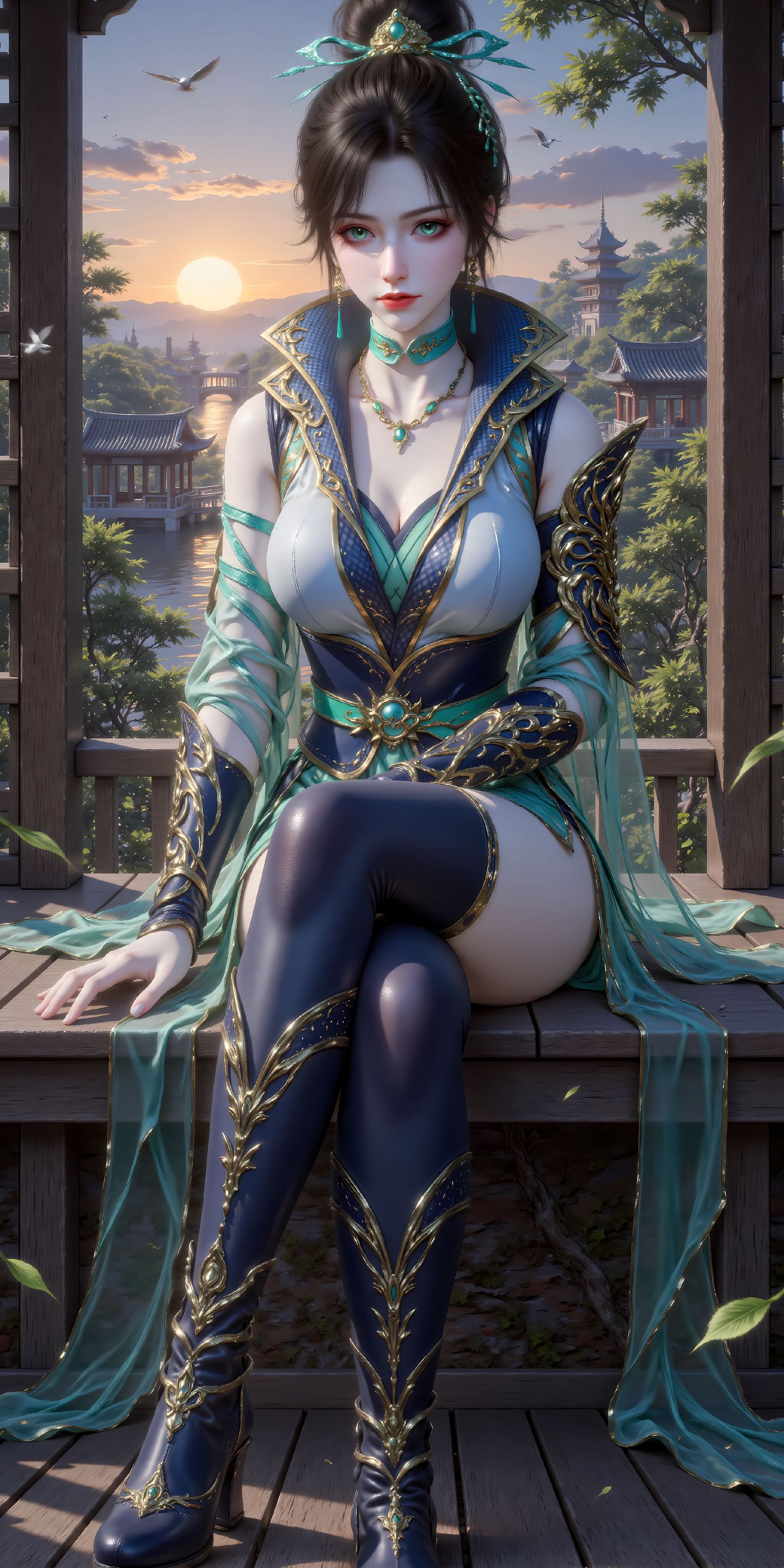 斗破苍穹 国漫美女 ai绘画 青鳞