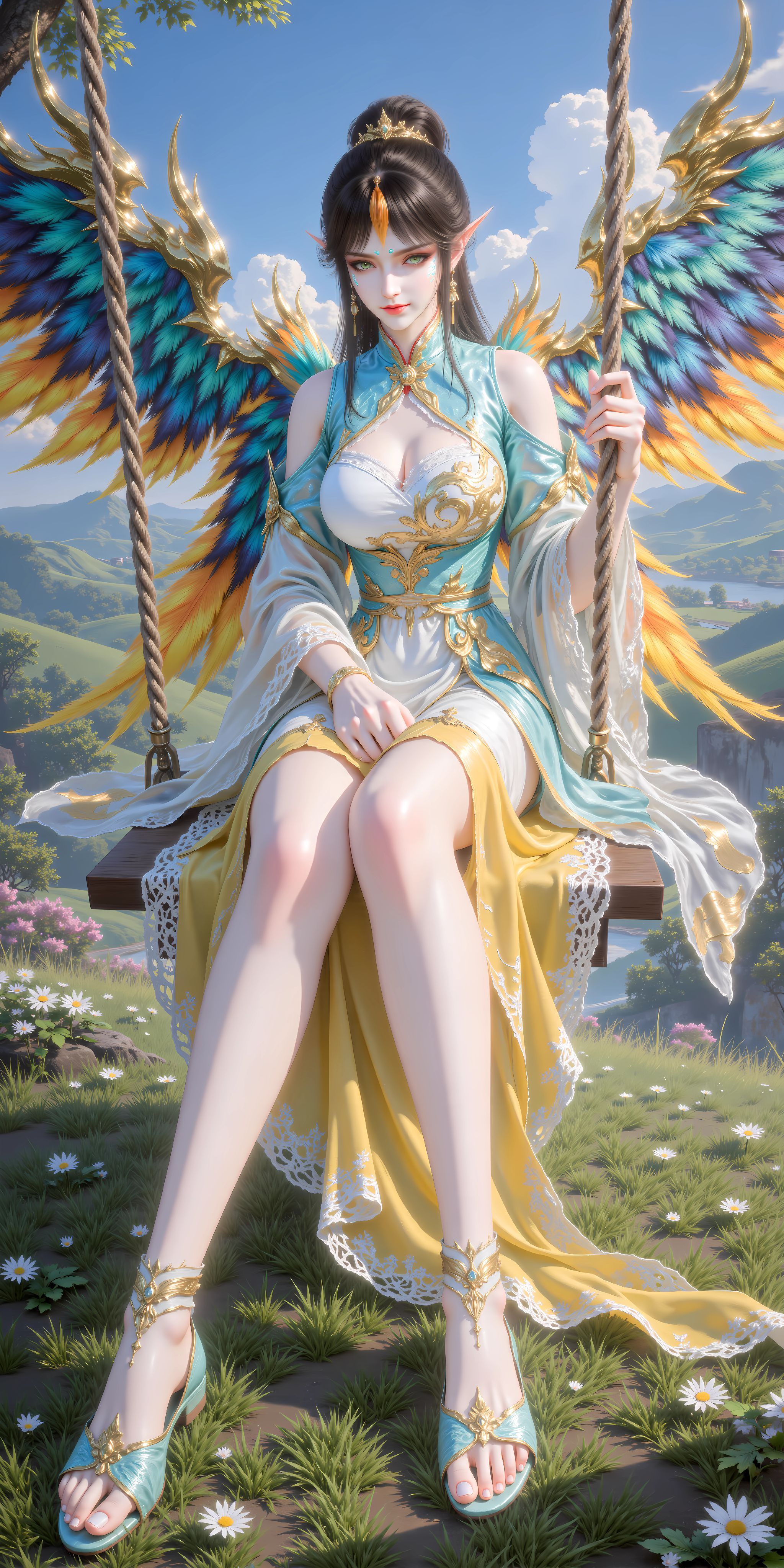 国漫 ai绘画 斗破苍穹 凤清儿