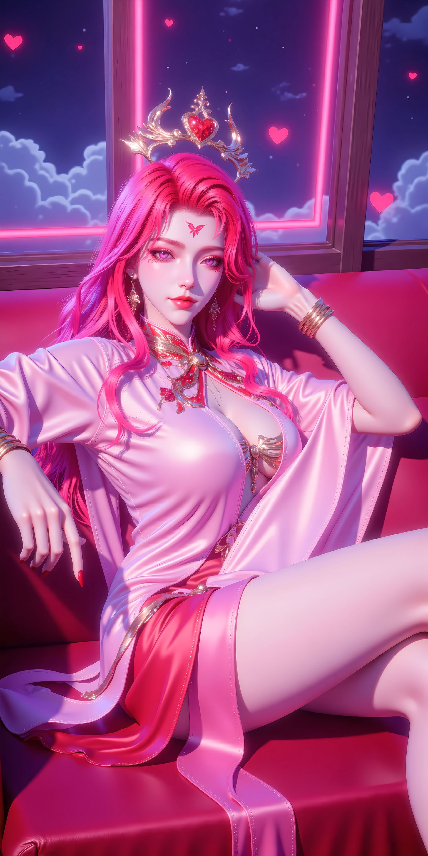 国漫女神 神印王座 ai绘画 情魔神