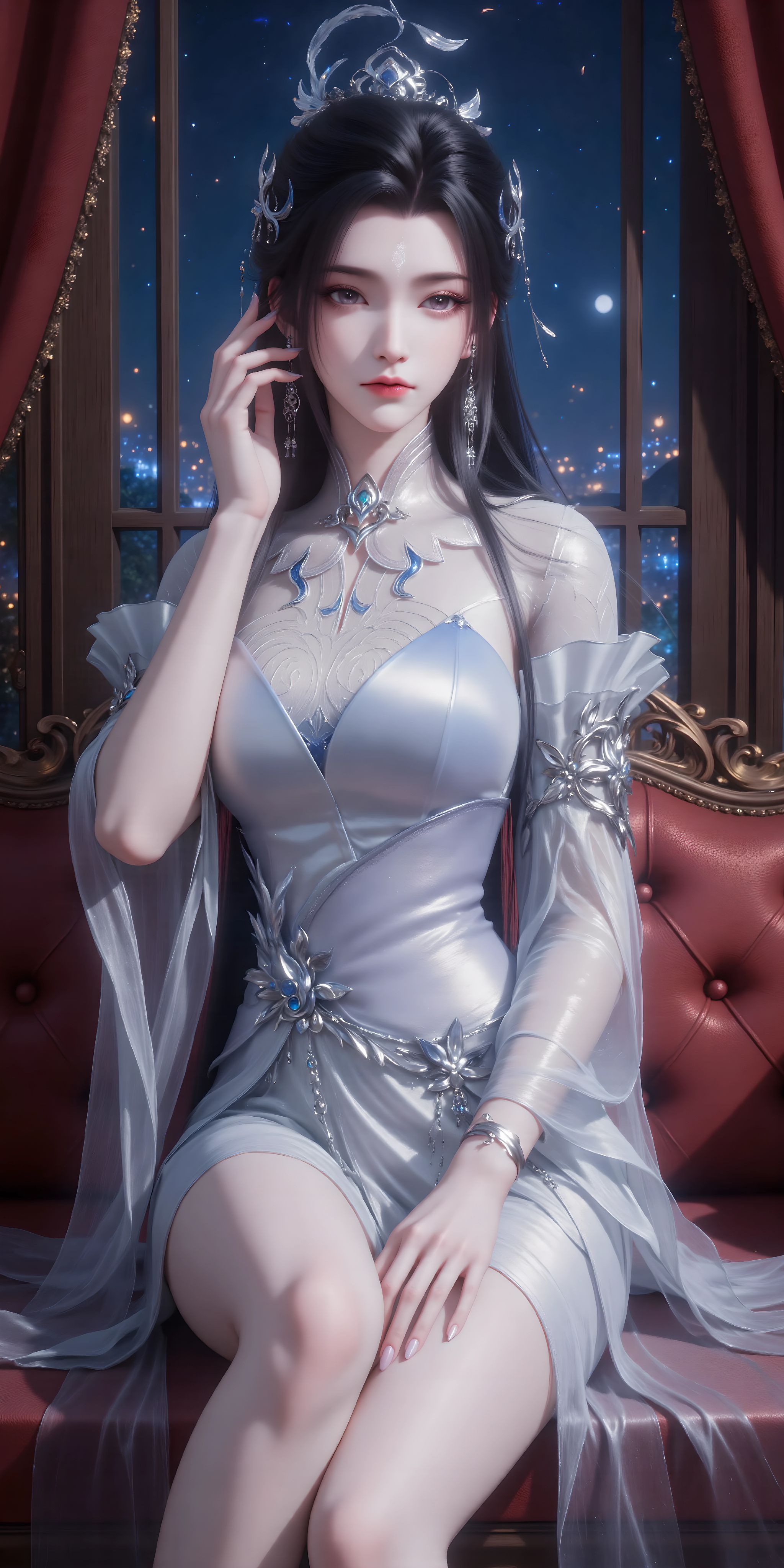 诛仙 国漫女神 ai绘画 深情如陆雪琪