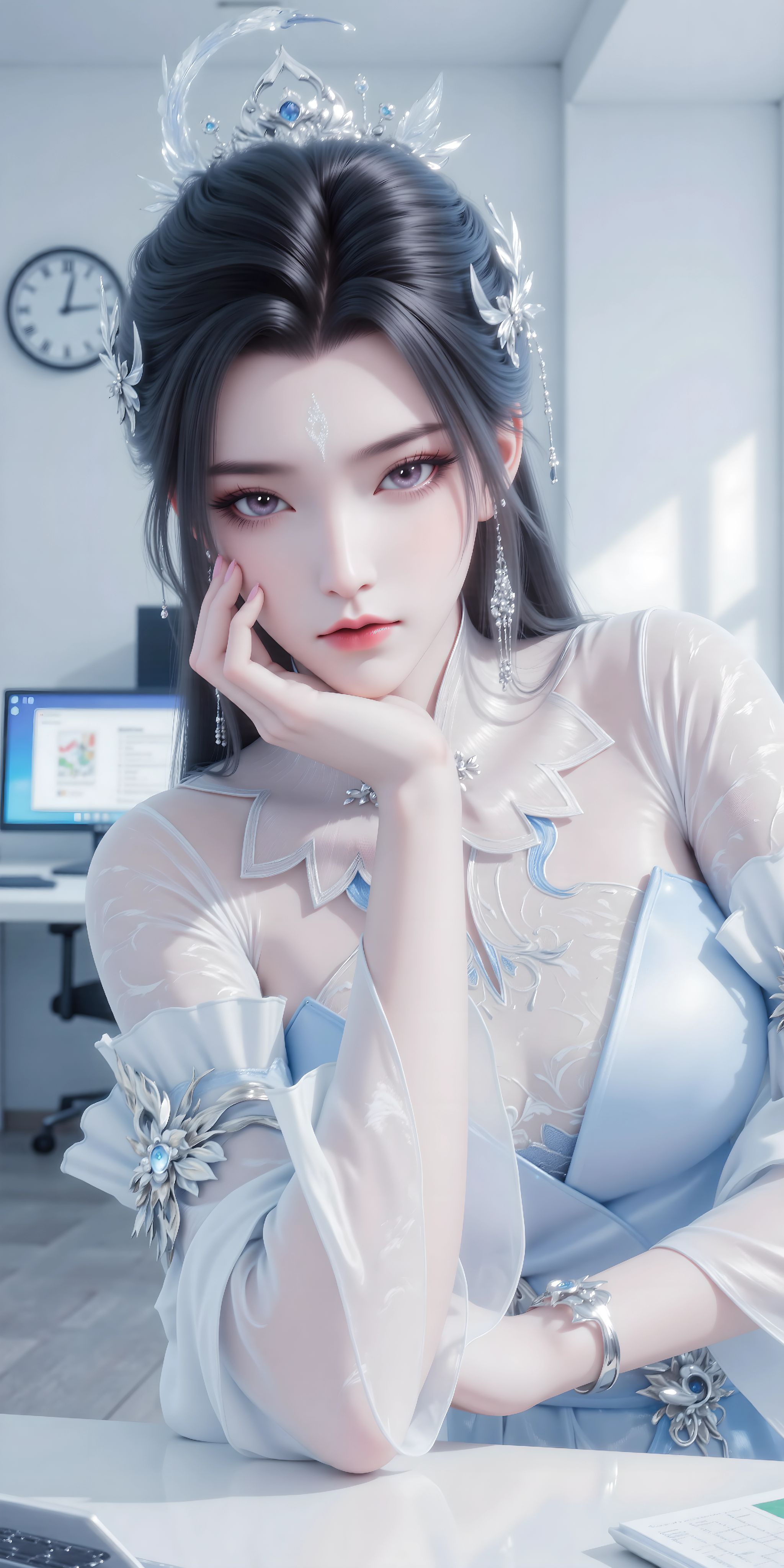 诛仙 国漫女神 ai绘画 深情如陆雪琪