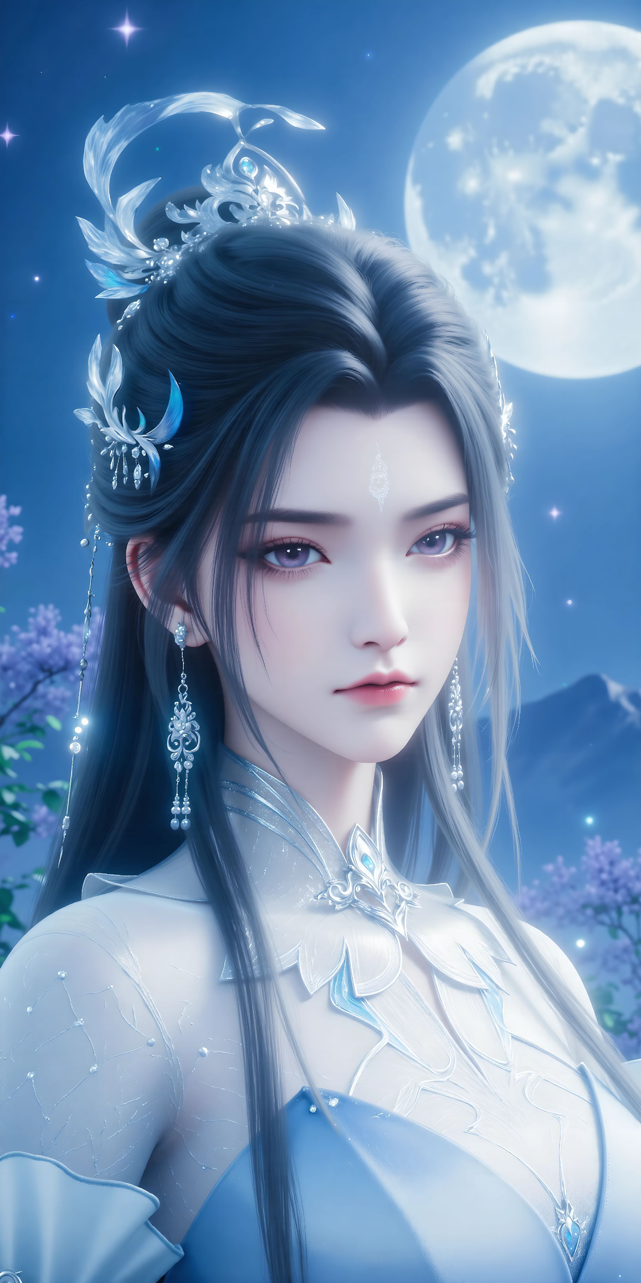 诛仙 国漫女神 ai绘画 深情如陆雪琪