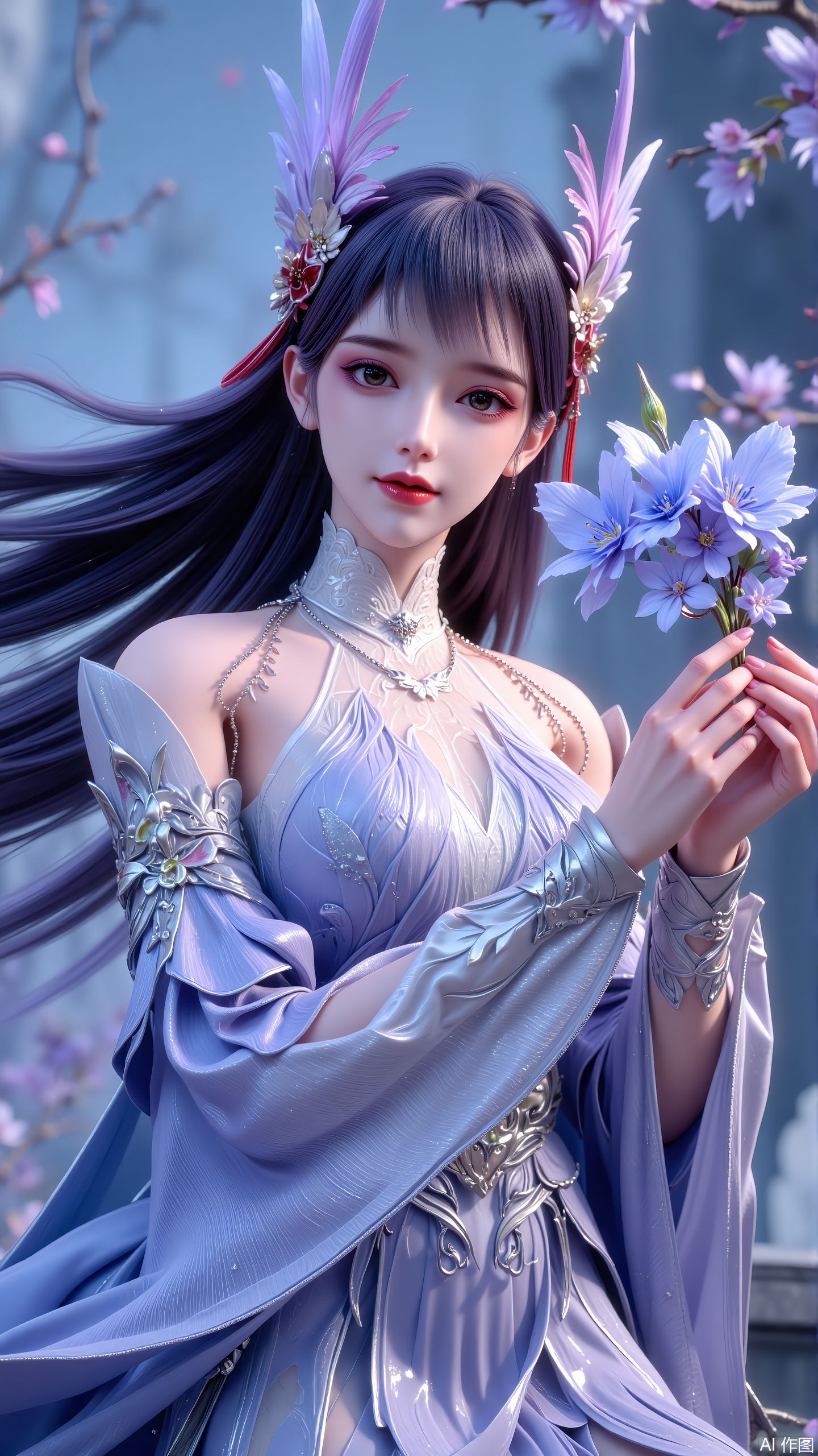 全新 林紫玥 国漫女神 ai绘画 手机高清壁纸