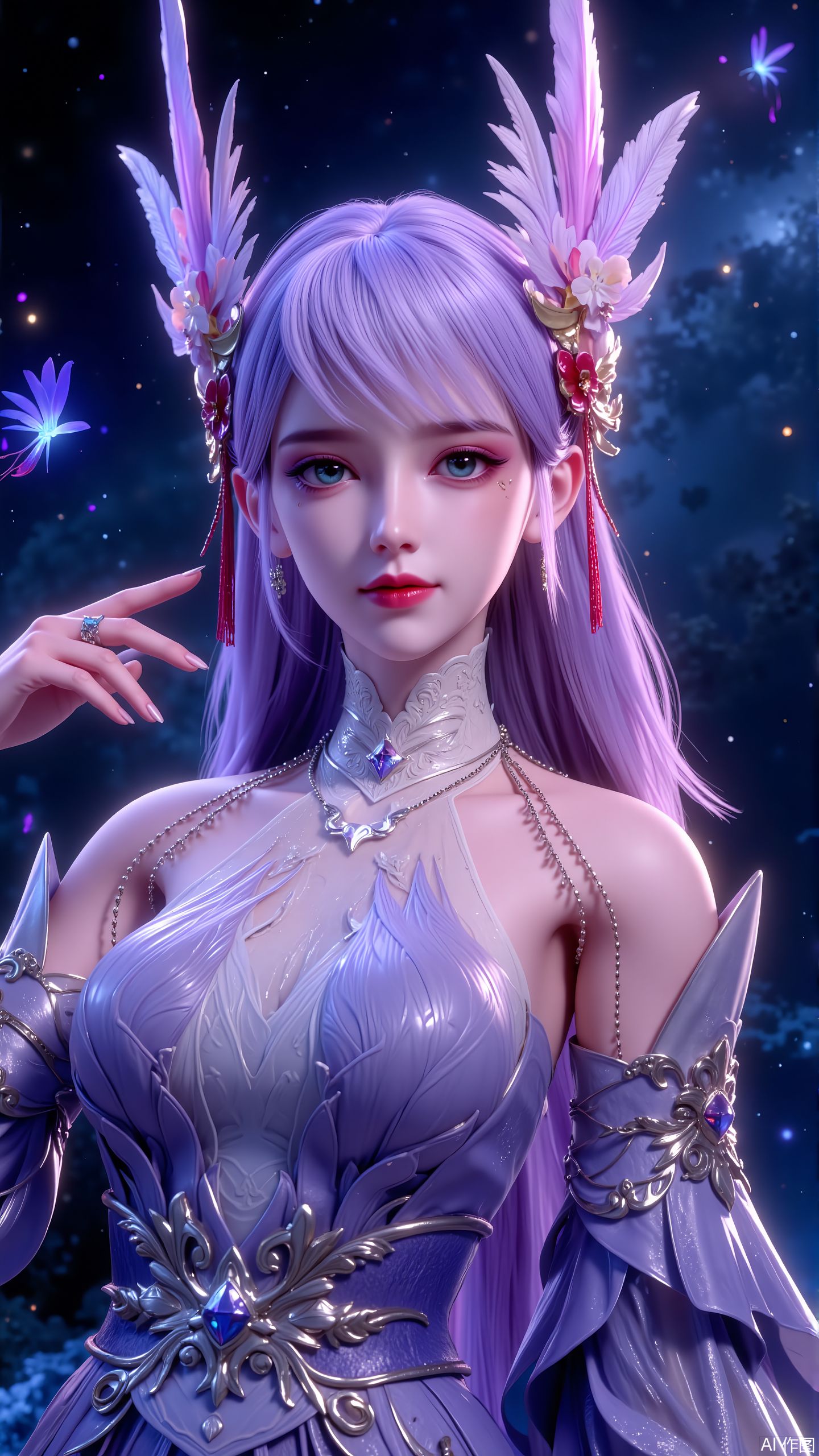全新 林紫玥 国漫女神 ai绘画 手机高清壁纸