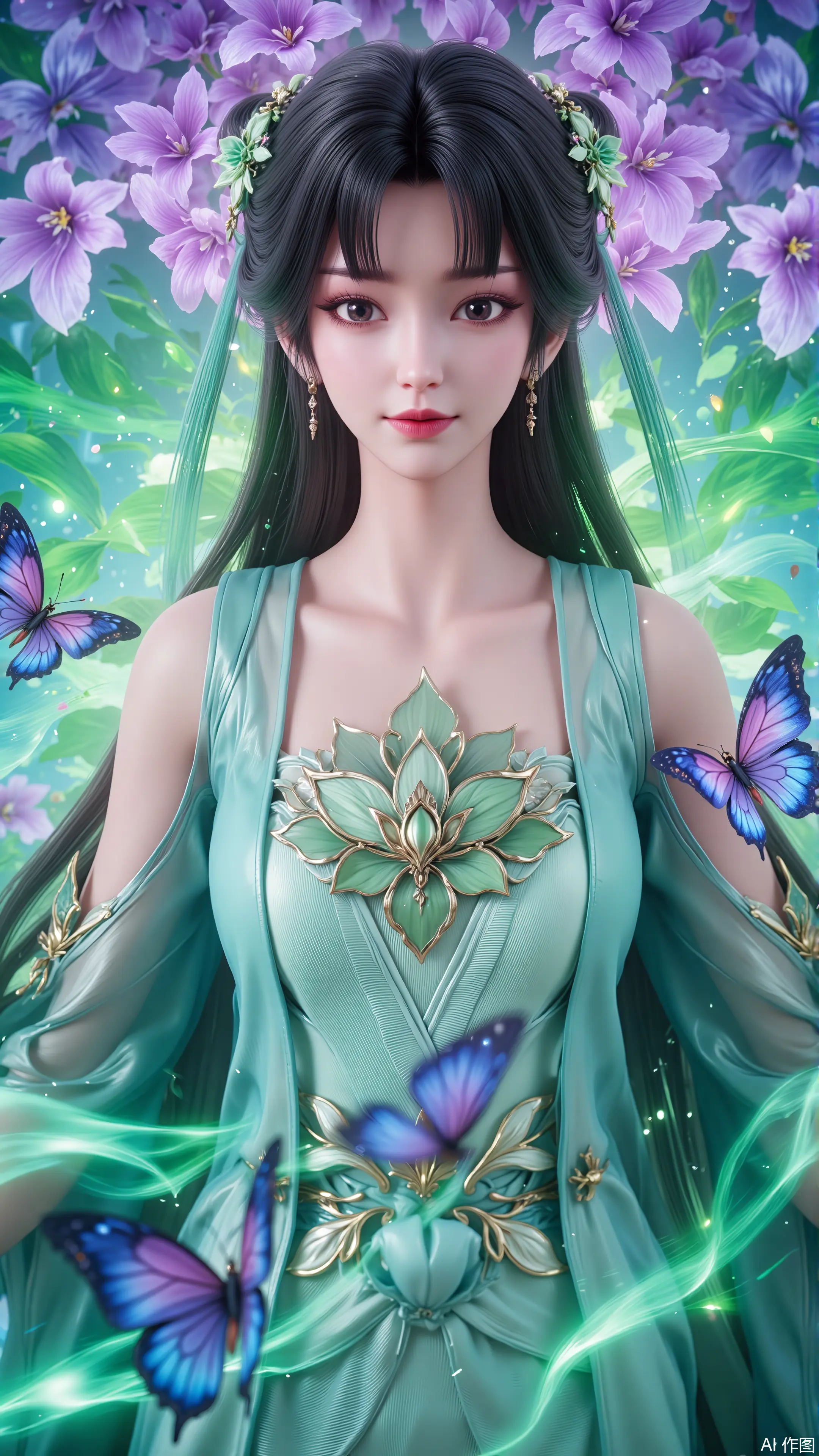 手机高清壁纸 诛仙3 第三季 碧瑶新建模 ai绘画 国漫女神