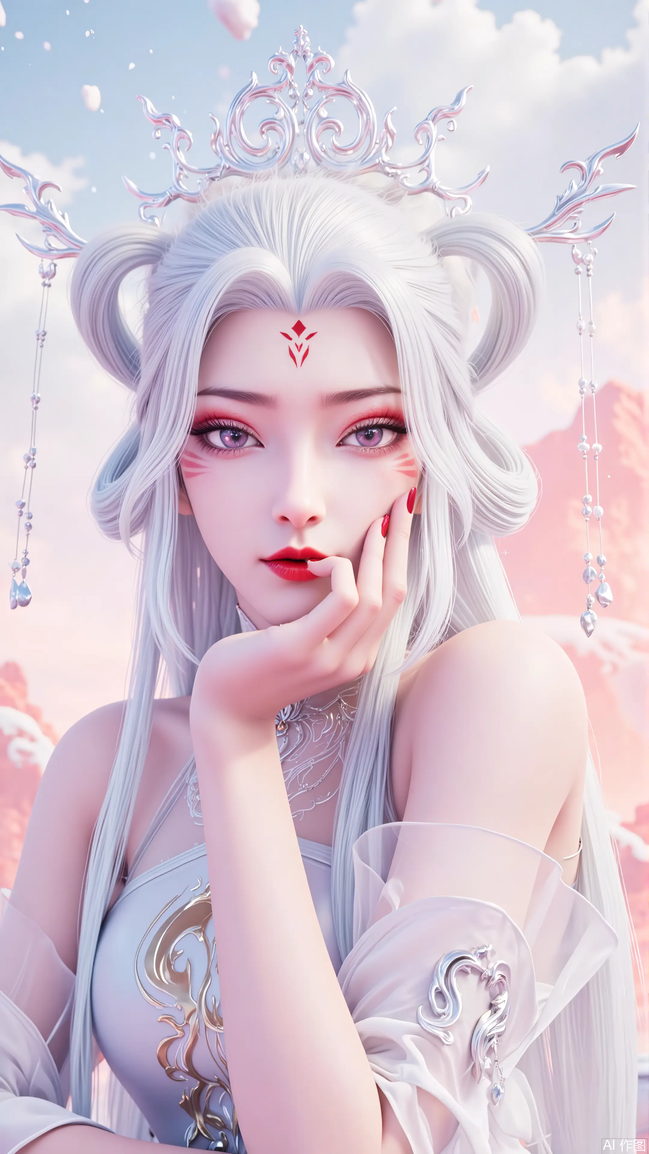 图片壁纸 诛仙3 第三季 小白 ai绘画 国漫女神