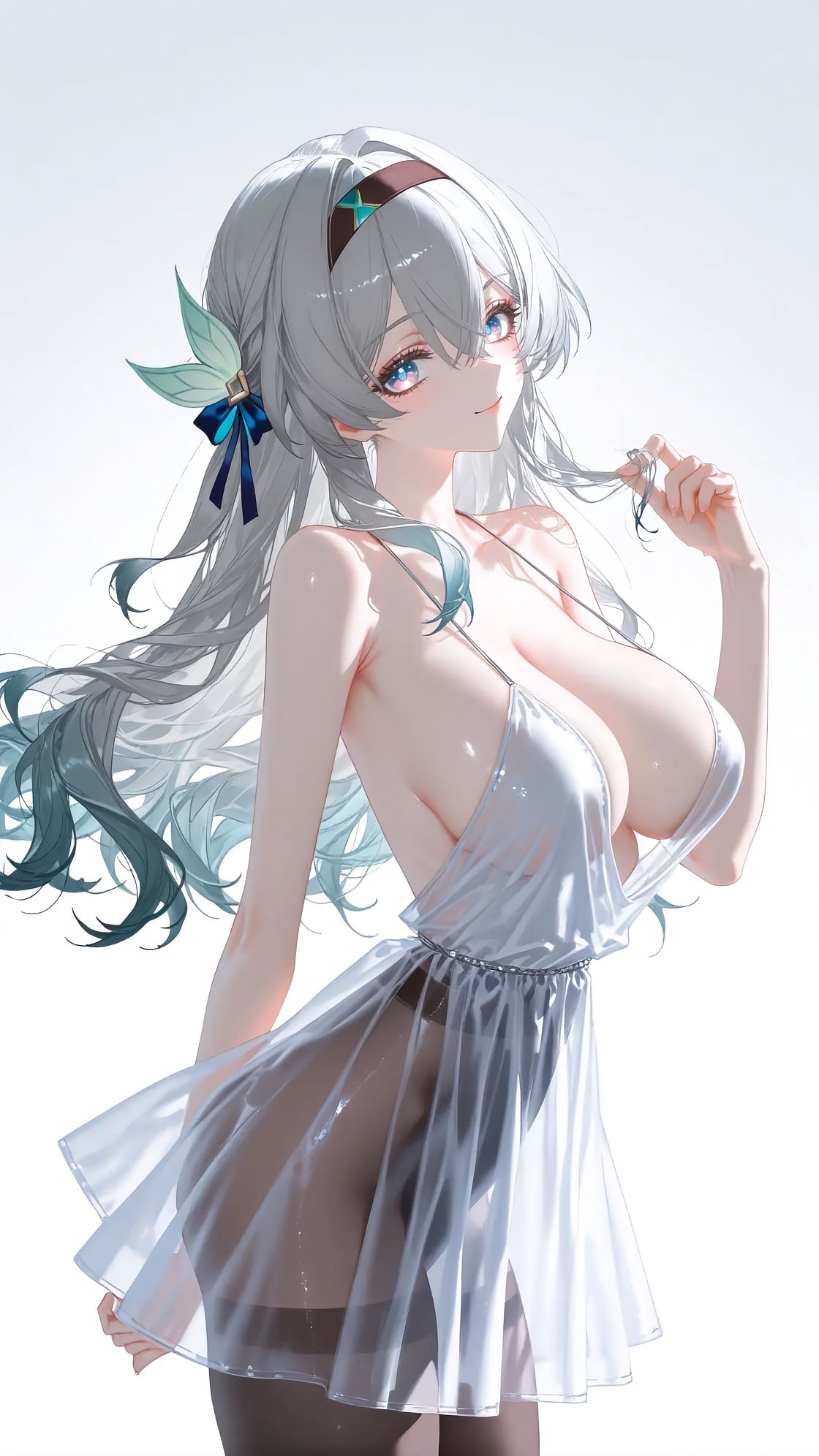 流萤 崩坏星穹铁道 白丝 手机高清壁纸图片 丝袜