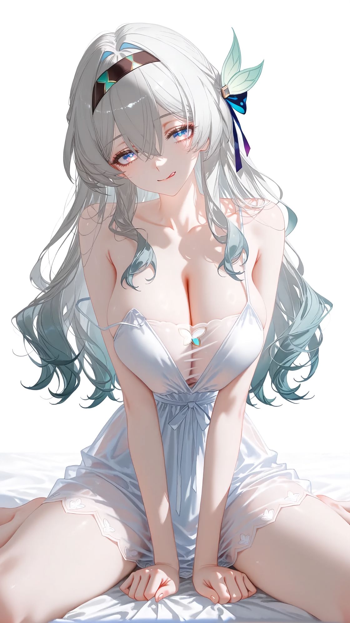 流萤 崩坏星穹铁道 白丝 手机高清壁纸图片 丝袜