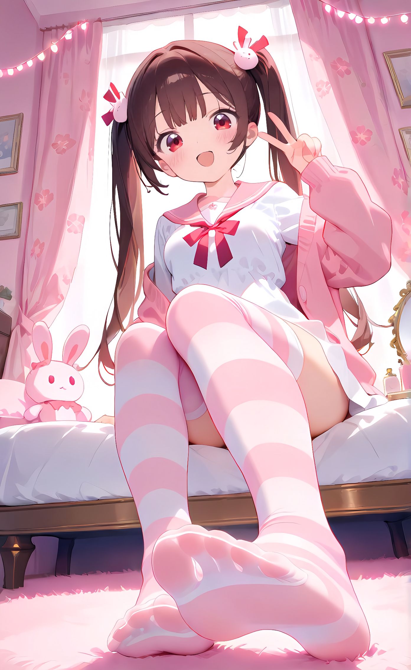 二次元 美图壁纸 萝莉少女 粉色系